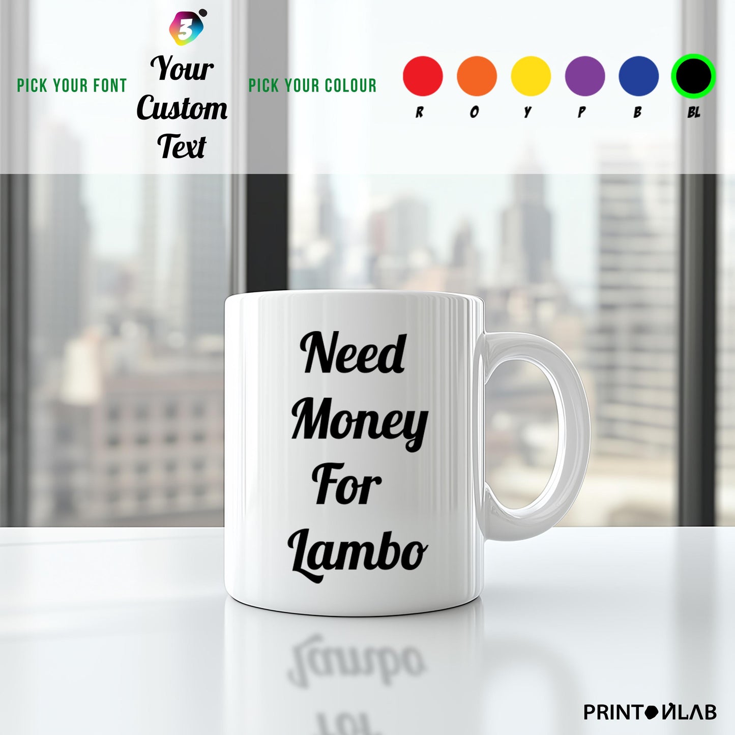 Personalised Custom Mugs | Text, Photo & Logo | 24-Hour Printing UK
